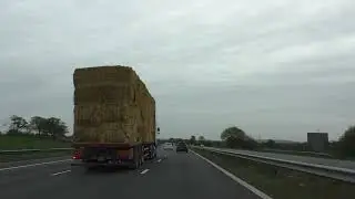 Driving On The M5 Motorway From Taunton Deane Services To M5 Motorway J31 Plymouth A38, England