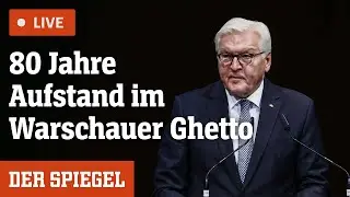 Livestream: So gedenkt Bundespräsident Steinmeier dem Aufstand im Warschauer Ghetto
