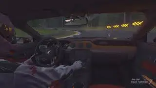 Gran Turismo 7  Ford Mustang GT 2015 @ Trial Mountain Backwards in the evening