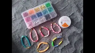 SUCOJRFF 300 Pcs Mixed Smiley Face Beads Kit with Crystal String, 15Colors Smiley Heishi Prep Review