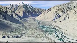 Aerial view of Mastuj مستوج Chitral Khyber-Pakhtunkhwa Pakistan *virtual tour