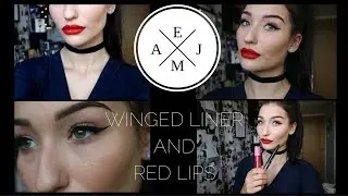 Winged Liner & Red Lip Classic Makeup - Emily Jefferies Makeup Artistry