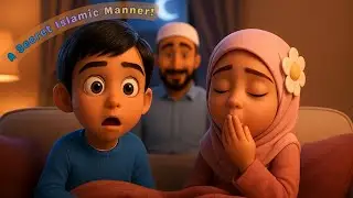 Papa Teaches Ali & Sara Islamic Manners | Sneezing & Yawning Etiquette for Children