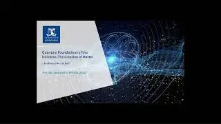 Prof. Nicole Bell, Quantum foundations of the Universe &ndash; The creation of matter
