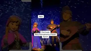 Check out the before, and after look of the new animatronics on frozen ever after at Epcot. #disney