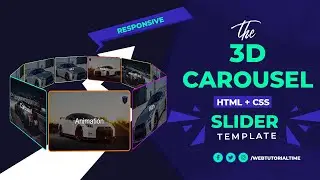 3D Slider Carousel Template HTML + CSS
