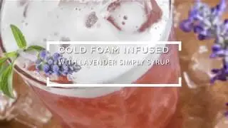 Cold Foam Infused with Lavender Simple Syrup Recipe featuring the iSi Coffee & Tea Accessory Kit