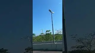 While riding, suddenly a plane flew by
