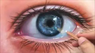 How to Draw a Realistic Eye speed painting (photorealistic) - Millani