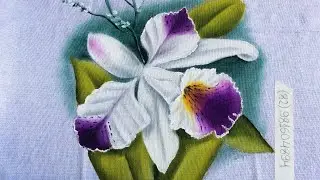 Aprenda pintar Orquídea
