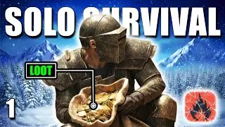 I Built and Defended My First Snow Base as a Solo in Oxide: Survival Island (S1E1)