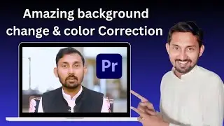 How To Change Background My Video  With Color Correction-Adobe Premiere Pro-Technical Tahir Mehmood