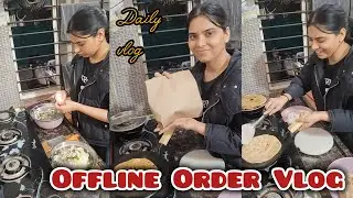 Cheese Onion Paratha ka aaya Order | Offline Order Vlog | Cloud kitchen daily vlog