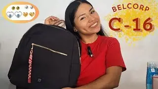 BELCORP C16🥳 Mochila Amelien y aretes Electric love🤩