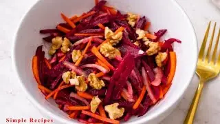 Fresh Beetroot Salad | Healthy, Colorful & Easy Recipe