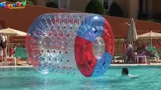 Water roller bal,l hamster balls on water , water zorbing parties