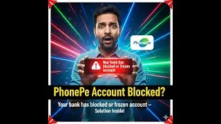 Your bank has blocked or frozen your acount  in phoneoe. Problum solbed in 2 minits.