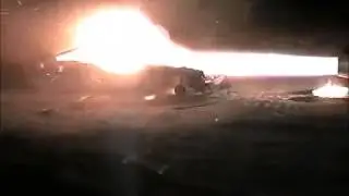 Car Torched by Jet Engine on Pick-Up Truck