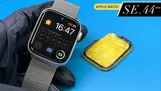 Apple Watch SE 44 Screen Glass Repair without Mold: Goodbye Molds!