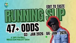 Saturday 3rd Jan 2026 - Sunday 4th Jan 2026 ✅ Running Ticket ✅ 35+ Odds ✅ #footballpredictionstoday