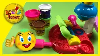 Play Doh Cookies Creation | Mold Cookies and Muffins with Cream (2019)