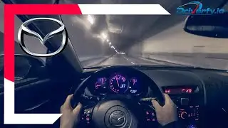 Mazda RX-8 POV Tunnel - BHR Midpipe - Racing Beat Exhaust - Binaural Audio