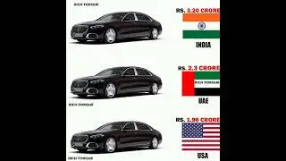 Maybach Price Comparison-: India vs UAE vs USA #shorts #car #maybach
