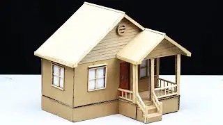 Build a Beautiful House Out of Cardboard for a School Project