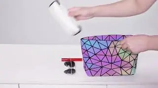 Sling Handbag Purse Luminous Geometric Holographic Reflective For Ladies & Girls by Diomo.