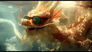 🐲⛱️Dragon holiday 🤿diving #ai #midjourneyv6 #runwayml #dragon #midjourney #aianimation