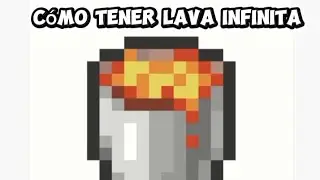 Como tener lava infinita en Minecraft con un solo cubo de lava