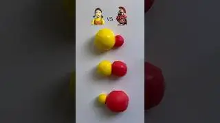 Squid game VS Italian Brainrot Yellow + Red #mixing #italianbrainrot #colormixing #satisfying #fyp
