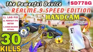 30Kills!!🔥Realme 9 SE Bgmi Gameplay Test With Fps Meter - Lag Fix