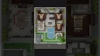 27 x 43 house plan ideas | 3d effect