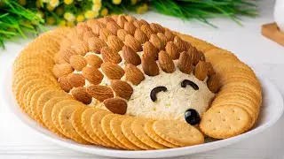 🧀🦔 Yummy Cheesy Hedgehog snack for kids RECIPE