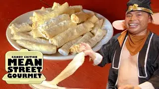 Crispy Handmade Malt Candy Stuffed with Nutty Goodness