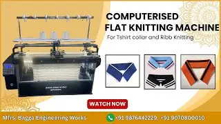 TSHIRT COLLAR MAKING COMPUTERISED  KNITTING MACHINE, cost Rs3/collar, price starting @ Rs1,40000