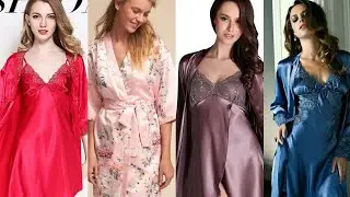latest bridal nightwear sleep wear gown ideas
