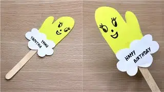 Popsicle Stick Card | Fun Birthday Craft Idea