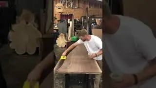 Wood Table Polishing #Shorts