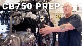 Honda CB750 First Start Prep After Engine Rebuild | Exhaust, Oil Tank, Carbs & Throttle Cable | 24