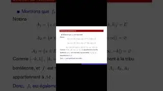 Mesure et int&eacute;gration - fiche TD3 - Fonctions mesurables #maths