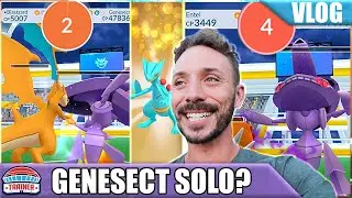 THE *GENESECT SOLO* - HOW TO SOLO GENESECT - 1 MAN RAID BOSS BATTLE | POK&Eacute;MON GO Vlog