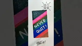 NEVER QUIT 💪🔥 | Motivational Art with Alcohol Markers | #NeverQuit #StayStrong #CreativeIllustration