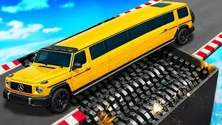 ¡Probando COCHES contra TRITURADORA GIGANTE en GTA 5