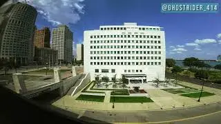 DOWNTOWN DETROIT | A VIEW FROM THE PEOPLE MOVER