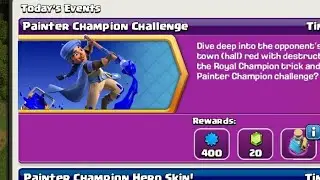 Win 3 star Painter Champion Challenge in ( clash of clans ) #coc
