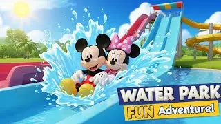 Mickey Mouse & Minnie Water Park Adventure | Episode 2 | Fun Slides & Splash Time