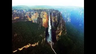 World's Highest Water Falls - Angel Falls  - Height of 979 meters (3,212 ft)