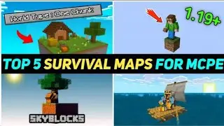 top 5 Survival maps for minecraft 1.19+ | best map for minecraft 1.19